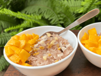 White Sticky Rice Pudding