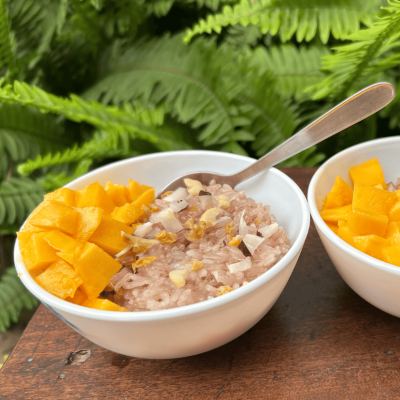 White Sticky Rice Pudding