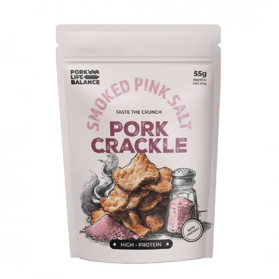 Pork Crackle - Smoked Pink Salt Pork Crackle - Smoked Pink Salt