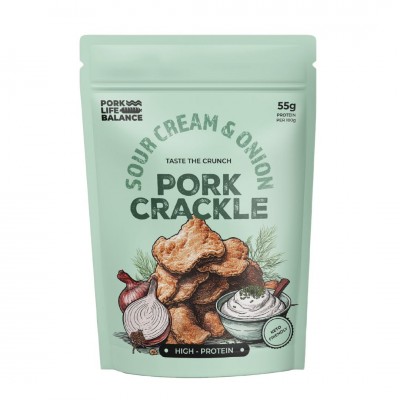 Pork Crackle - Sour Cream & Onion Pork Crackle - Sour Cream & Onion