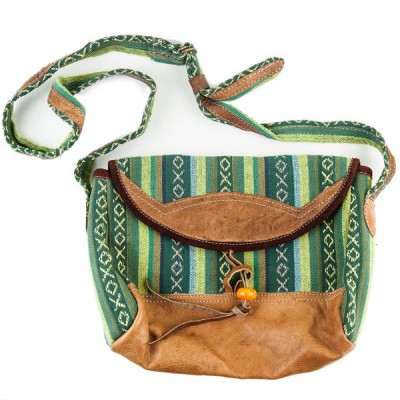 Sikkim Sling Bag & Wallet Set, Green